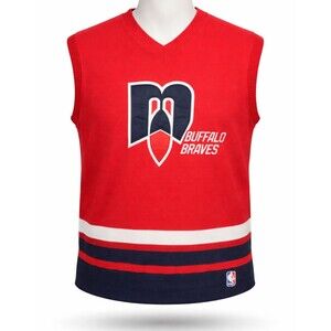 NBA FUBU Buffalo Braves Hardwood Classics Sweater Vest Jersey XXL